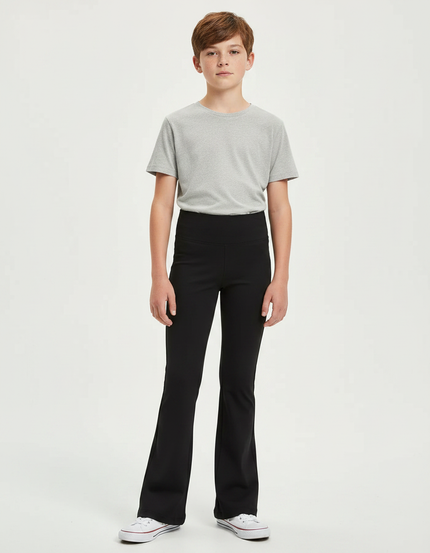 Pantalon Patte D'Éléphant Noir Confortable Élastique Enfant - Polyester