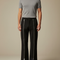 Pantalon Patte D'Éléphant Noir Zippé Homme Décontracté Streetwear - Polyester