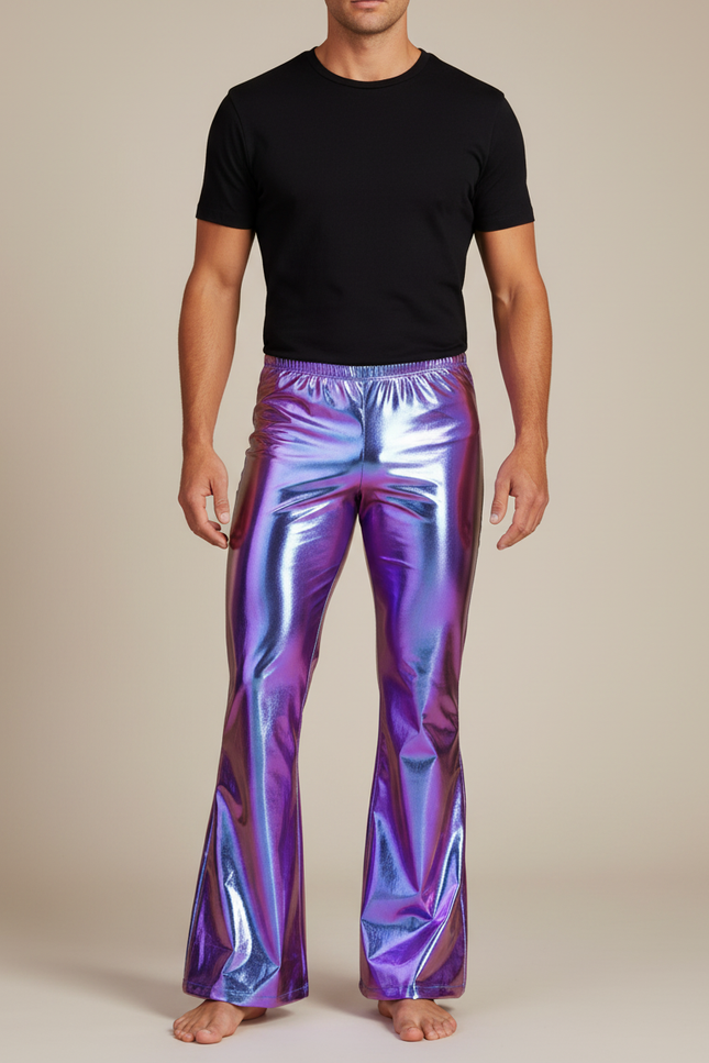 Pattes D'éléphant Pantalon - Multicolore Polyester