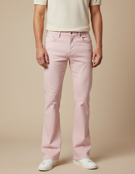 Pantalon Rose Patte D'éléphant - Jean