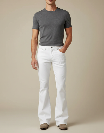 Pantalon Patte D'éléphant Blanc - Jean