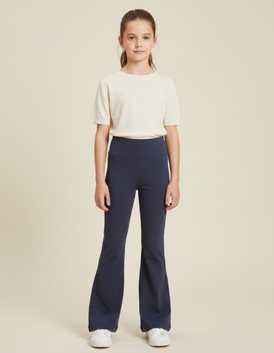 Pantalon Patte D'Éléphant Bleu Marine
