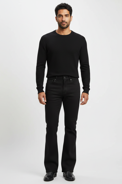 Pantalon Patte D Éléphant Noir - Jean