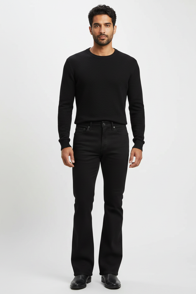 Pantalon Patte D Éléphant Noir - Jean