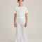 Pantalon Patte D'Éléphant Blanc Pailleté Évasé Scintillant Enfant - Argenté Polyester
