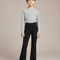 Pantalon Patte D'Éléphant Noir Évasé Slim Enfant Sport - Polyester