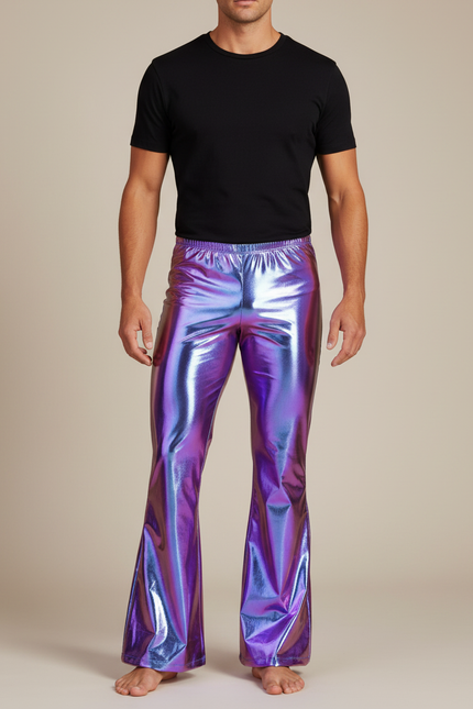 Pattes D'éléphant Pantalon - Multicolore Polyester