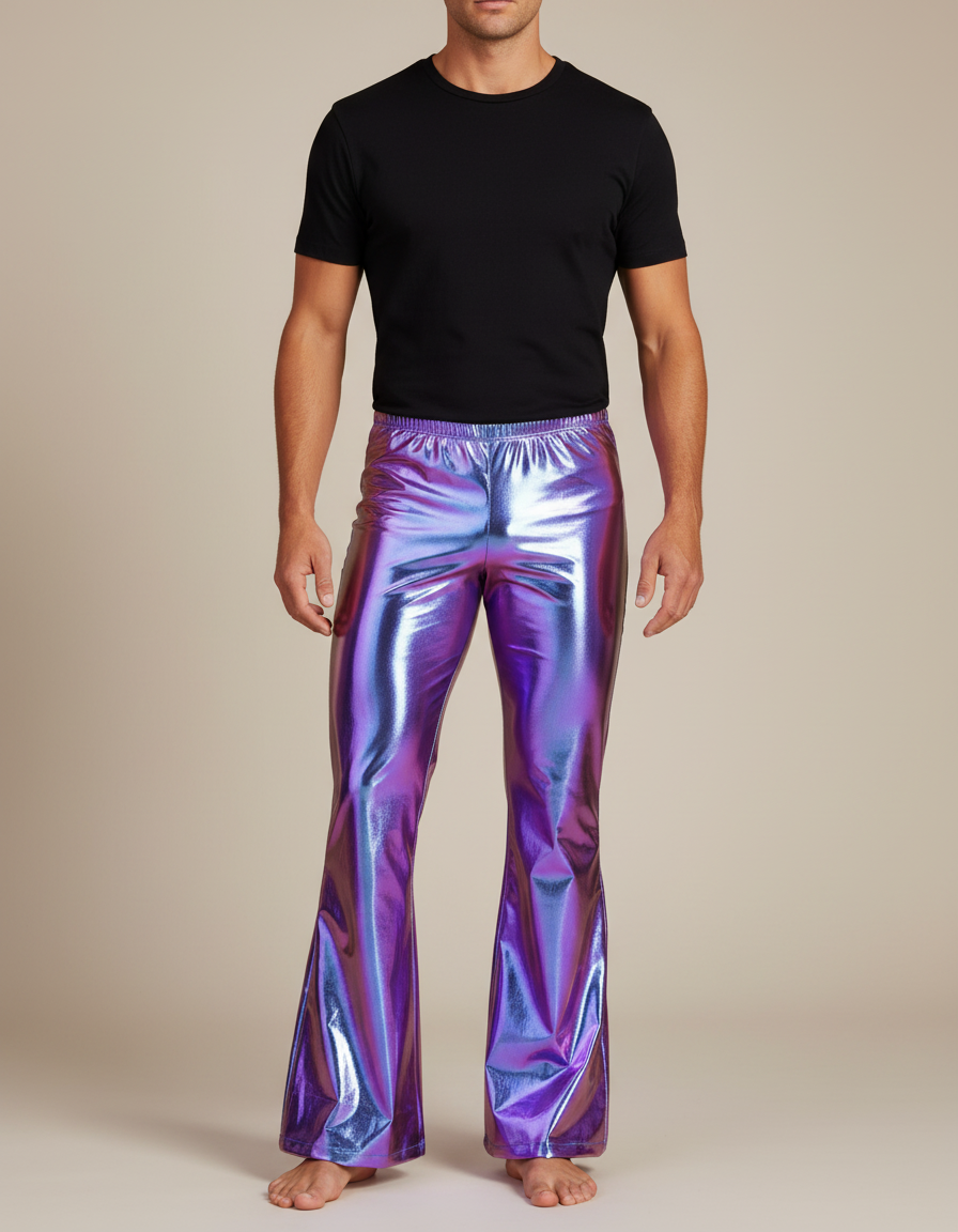 Pattes D'éléphant Pantalon - Multicolore Polyester