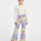 Pantalon Patte D'Éléphant Paillettes Multicolores Évasé Fille Scintillant - Polyester
