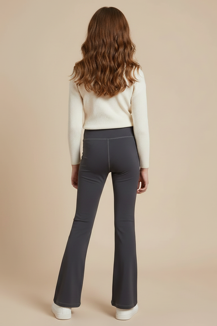 Pantalon Patte D'Éléphant Gris Décontracté Confortable Fille Yoga - Polyester - vue 2