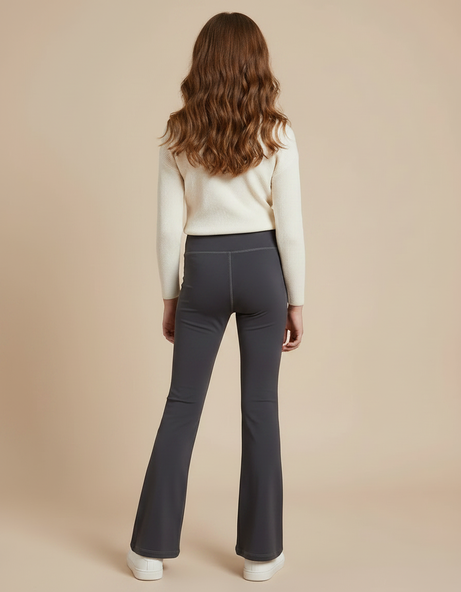 Pantalon Patte D'Éléphant Gris Décontracté Confortable Fille Yoga - Polyester - vue 2