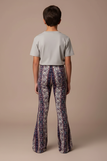 Pantalon Patte D'Éléphant Imprimé Paisley Élastique Confortable Enfant - Maille - vue 2