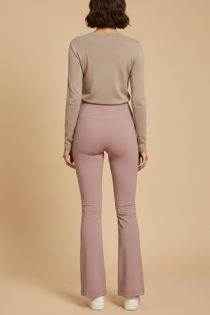Pantalon Patte D'Éléphant Rose Ample Évasé Confortable Femme - Polyester - vue 2