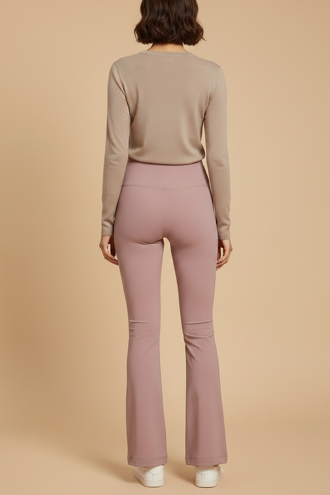 Pantalon Patte D'Éléphant Rose Ample Évasé Confortable Femme - Polyester - vue 2