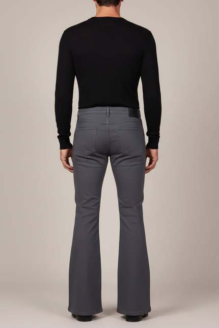 Pantalons Pattes D'éléphant Hommes - Gris Gabardine - vue 2