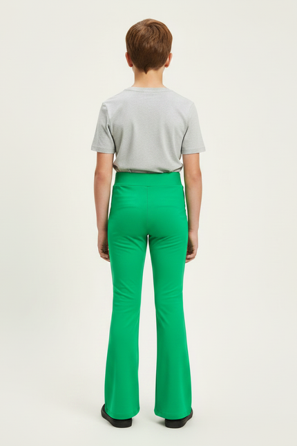Pantalon Patte D'Éléphant Vert Émeraude Élastique Confortable Unisexe - Polyester - vue 2