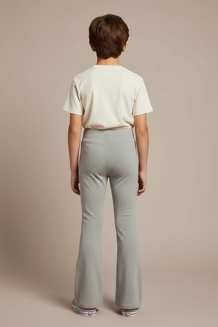 Pantalon Patte D'éléphant Ensemble - Gris Molleton - vue 2
