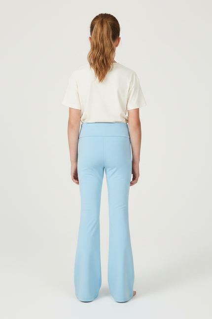 Pantalon Patte D'Éléphant Bleu Clair Élastique Confortable Fille - Polyester - vue 2