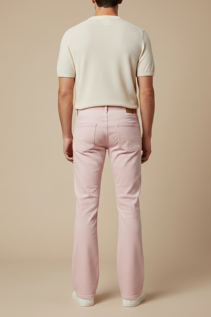 Pantalon Rose Patte D'éléphant - Jean - vue 2