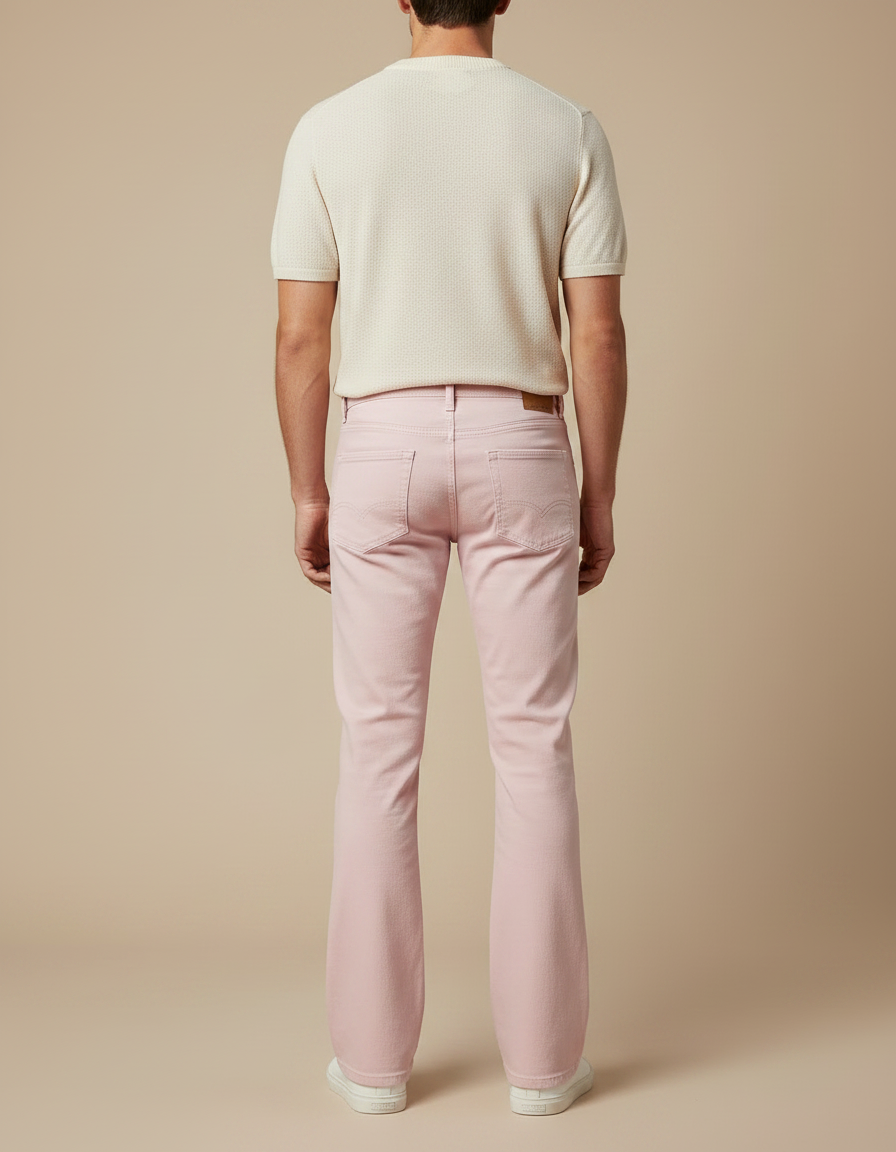Pantalon Rose Patte D'éléphant - Jean - vue 2