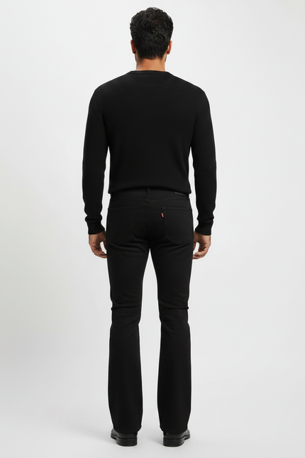 Pantalon Patte D Éléphant Noir - Jean - vue 2