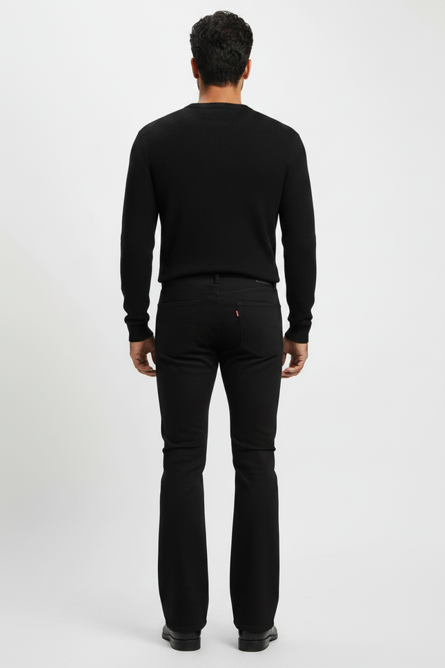 Pantalon Patte D Éléphant Noir - Jean - vue 2