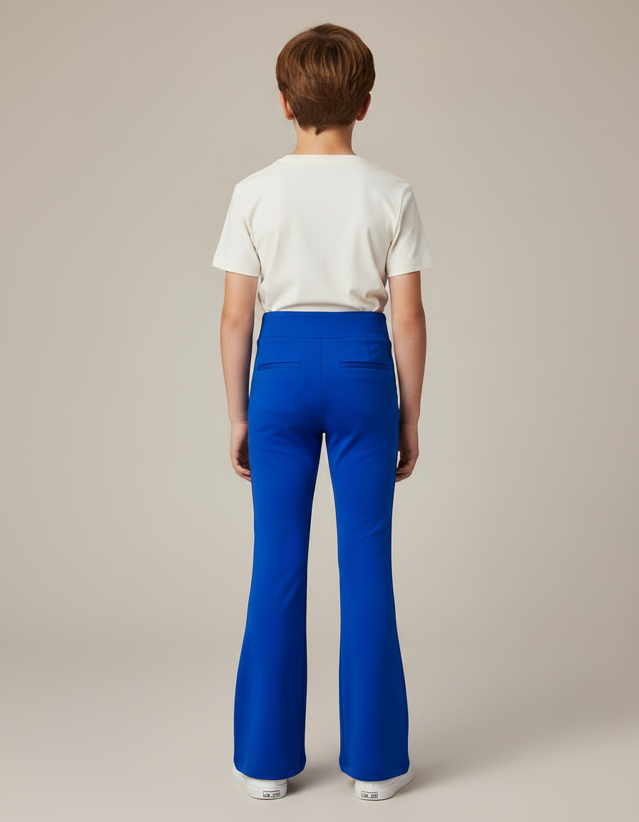 Pantalon Patte D'Éléphant Bleu Royal Élastique Danse Unisexe - Polyester - vue 2
