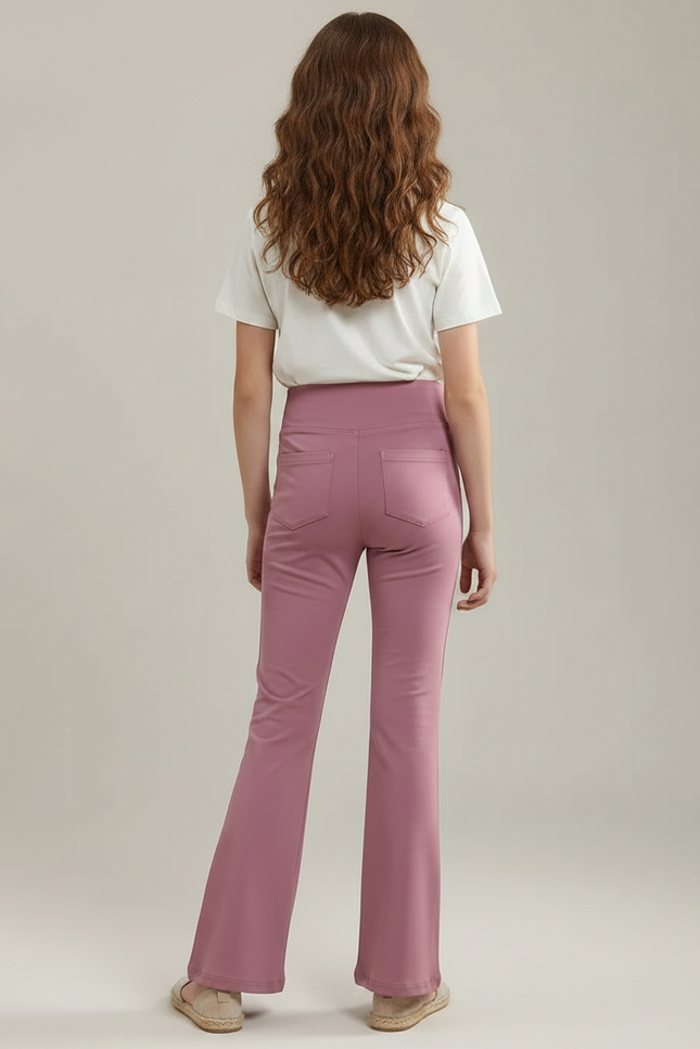 Pantalon Patte D'Éléphant Rose V-shaped Confortable Fille - Polyester - vue 2