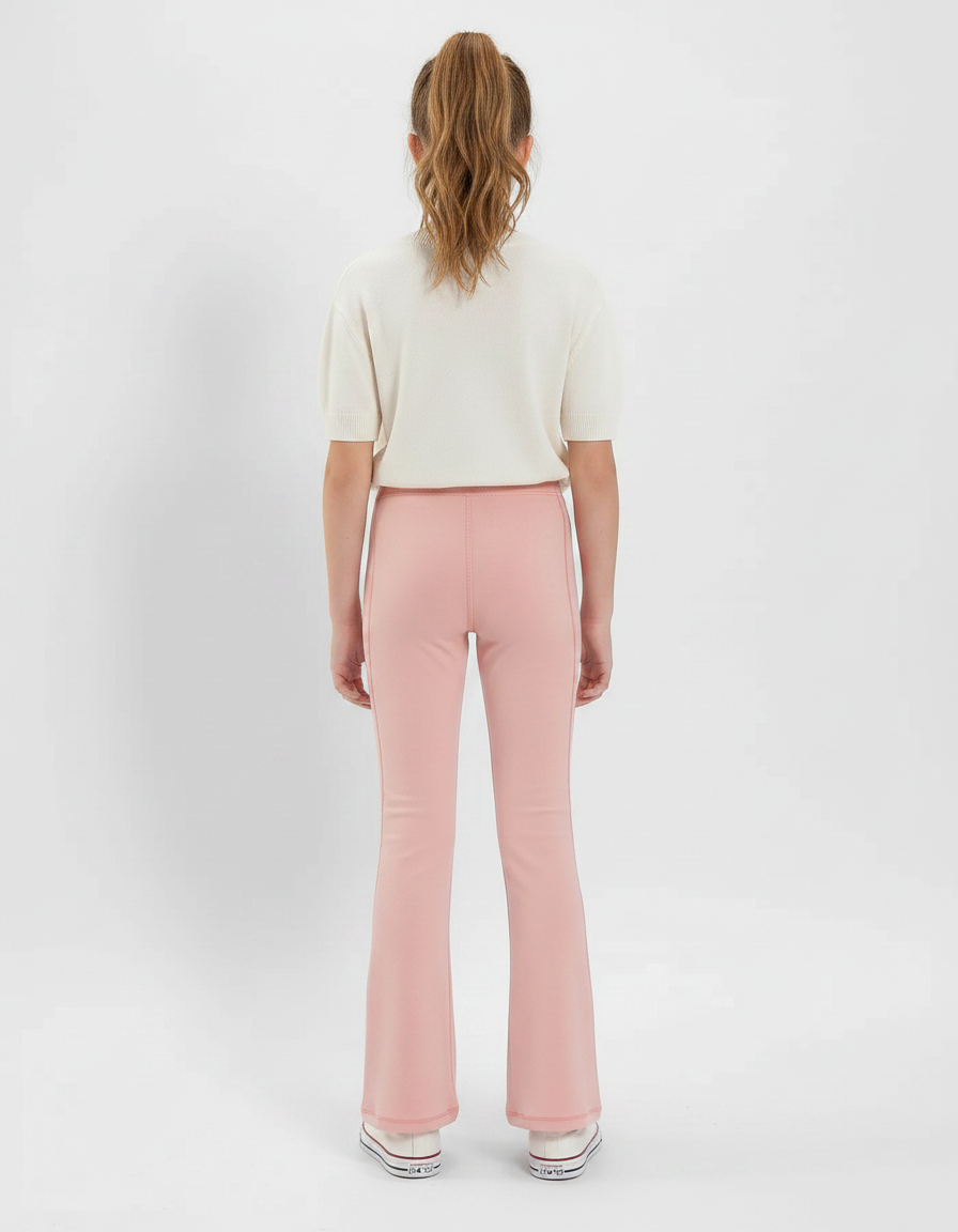 Pantalon Patte D'Éléphant Rose Confortable Fille Décontracté - Polyester - vue 2