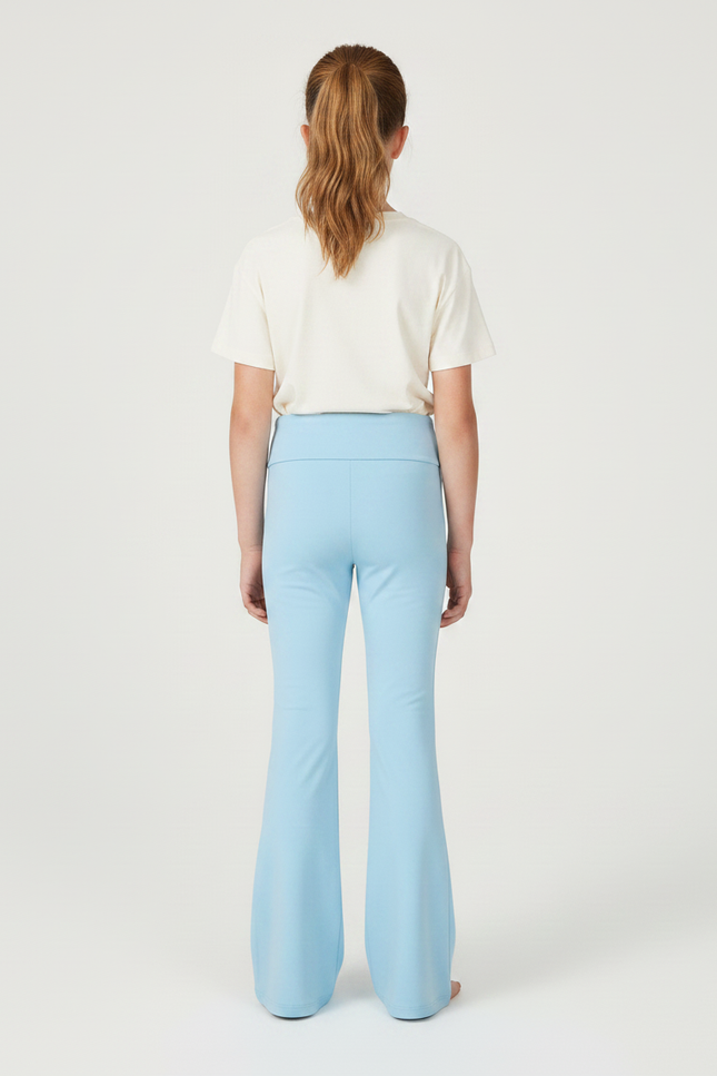 Pantalon Patte D'Éléphant Bleu Clair Élastique Confortable Fille - Polyester - vue 2