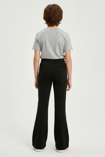 Pantalon Patte D'Éléphant Noir Évasé Confortable Décontracté Enfant - Molleton - vue 2