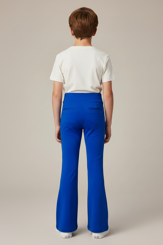Pantalon Patte D'Éléphant Bleu Royal Élastique Danse Unisexe - Polyester - vue 2
