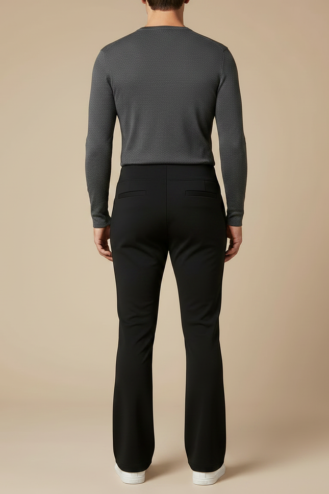 Pantalon Patte D'Éléphant Noir Homme Évasé Confortable - Polyester - vue 2