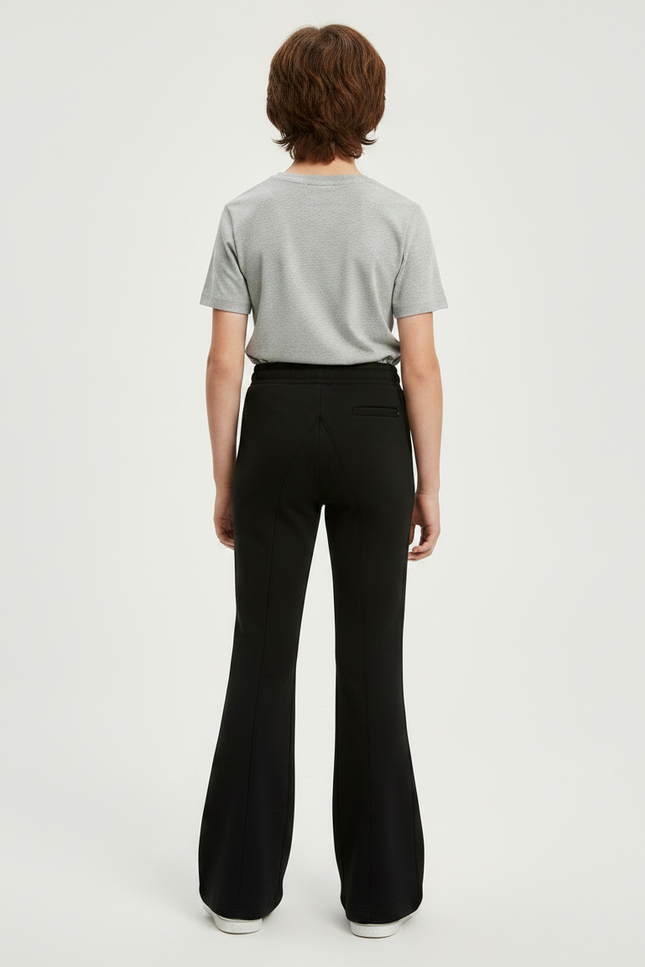 Pantalon Patte D'Éléphant Noir Évasé Confortable Décontracté Enfant - Molleton - vue 2