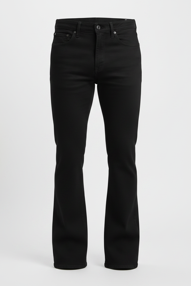 Pantalon Patte D Éléphant Noir - Jean - vue 3