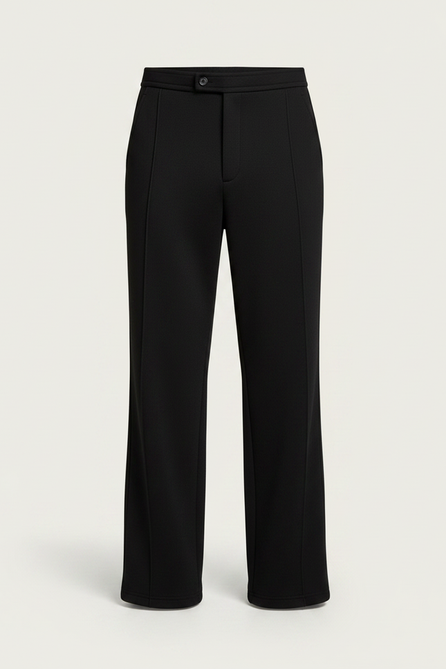Pantalon Patte D'Éléphant Noir Ample Uni Homme - Maille - vue 3