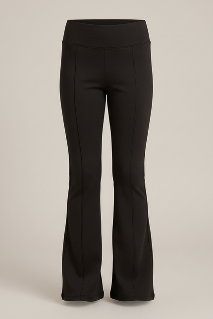 Pantalon Patte D'Éléphant Noir Confortable Fille Yoga Décontracté - Maille - vue 3