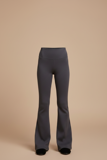 Pantalon Patte D'Éléphant Gris Évasé Confortable Enfant - Maille - vue 3