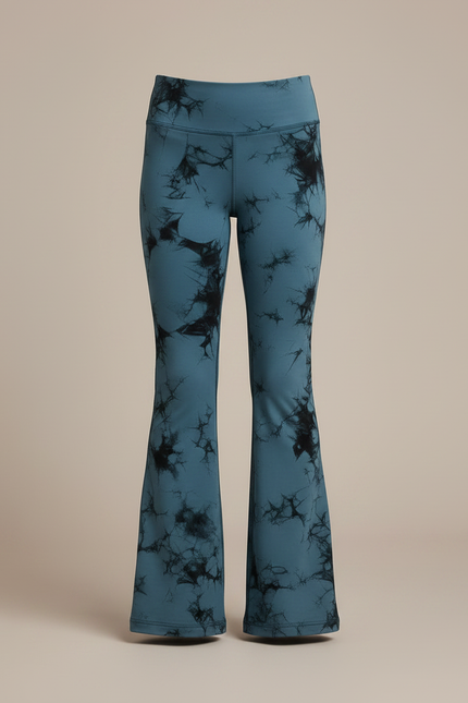 Pantalon Patte D'Éléphant Tie-Dye Bleu Évasé Confortable Fille - Polyester - vue 3