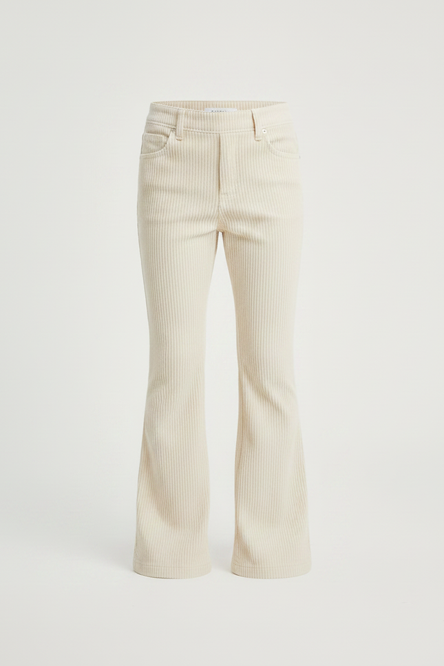 Pantalon Patte D'Éléphant Beige Côtelé Évasé Confortable Enfant - Cordé - vue 3