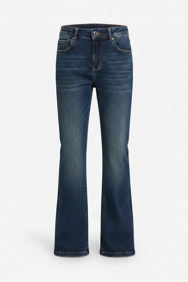 Pantalon Patte D'Éléphant Jean Bleu Délavé Confortable Enfant - vue 3