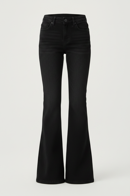 Pantalon Patte D'Éléphant Noir Évasé Simple Enfant - Jean - vue 3