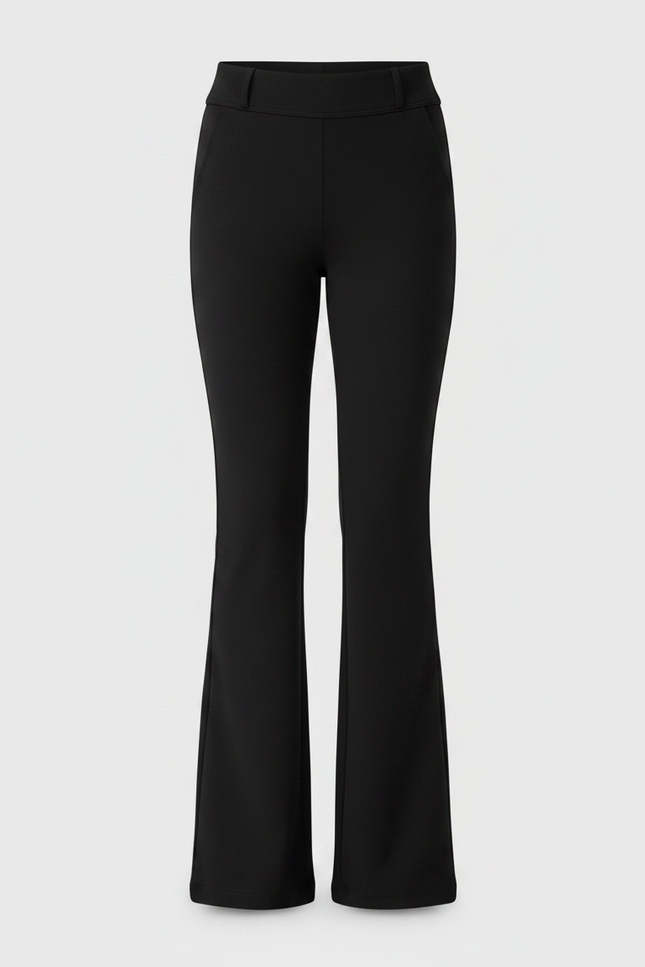 Pantalon Patte D'Éléphant Noir Évasé Élégant Confortable Fille - Polyester - vue 3