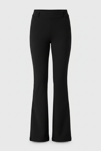 Pantalon Patte D'Éléphant Noir Évasé Élégant Confortable Fille - Polyester - vue 3