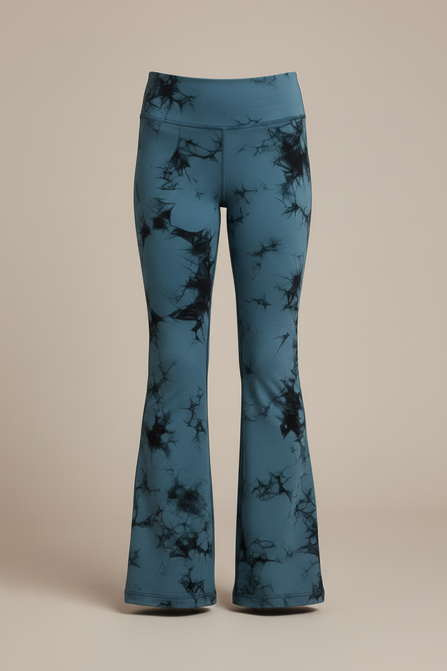 Pantalon Patte D'Éléphant Tie-Dye Bleu Évasé Confortable Fille - Polyester - vue 3