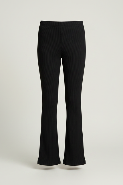 Pantalon Patte D'Éléphant D'éléphant Fille Noir D'éléphant D'éléphant Flare D'éléphant Stretch D'éléphant Annee 70 - Maille - vue 3