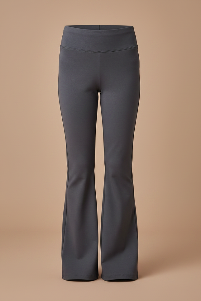 Pantalon Patte D'Éléphant Gris Anthracite Évasé Confortable Fille - Polyester - vue 3