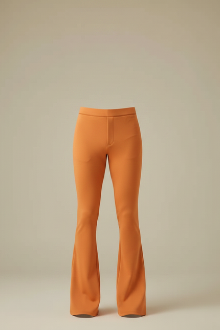 Ensemble Pantalon Patte D'éléphant - Orange Maille - vue 3