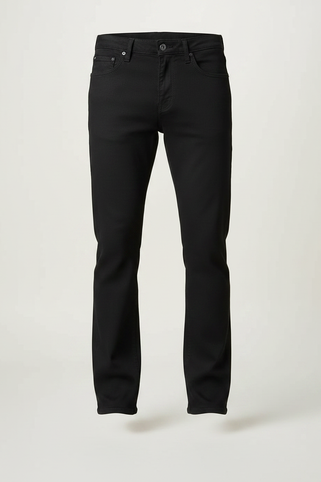 Pantalon Patte D'Éléphant Noir Homme Évasé Classique Élégant - Jean - vue 3