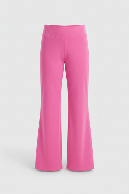 Pantalon Patte D'Éléphant Rose Fille Confortable Évasé Sport - Molleton - vue 3